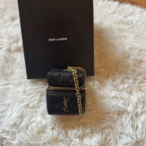 Saint Laurent Black Quilted Mini Bag